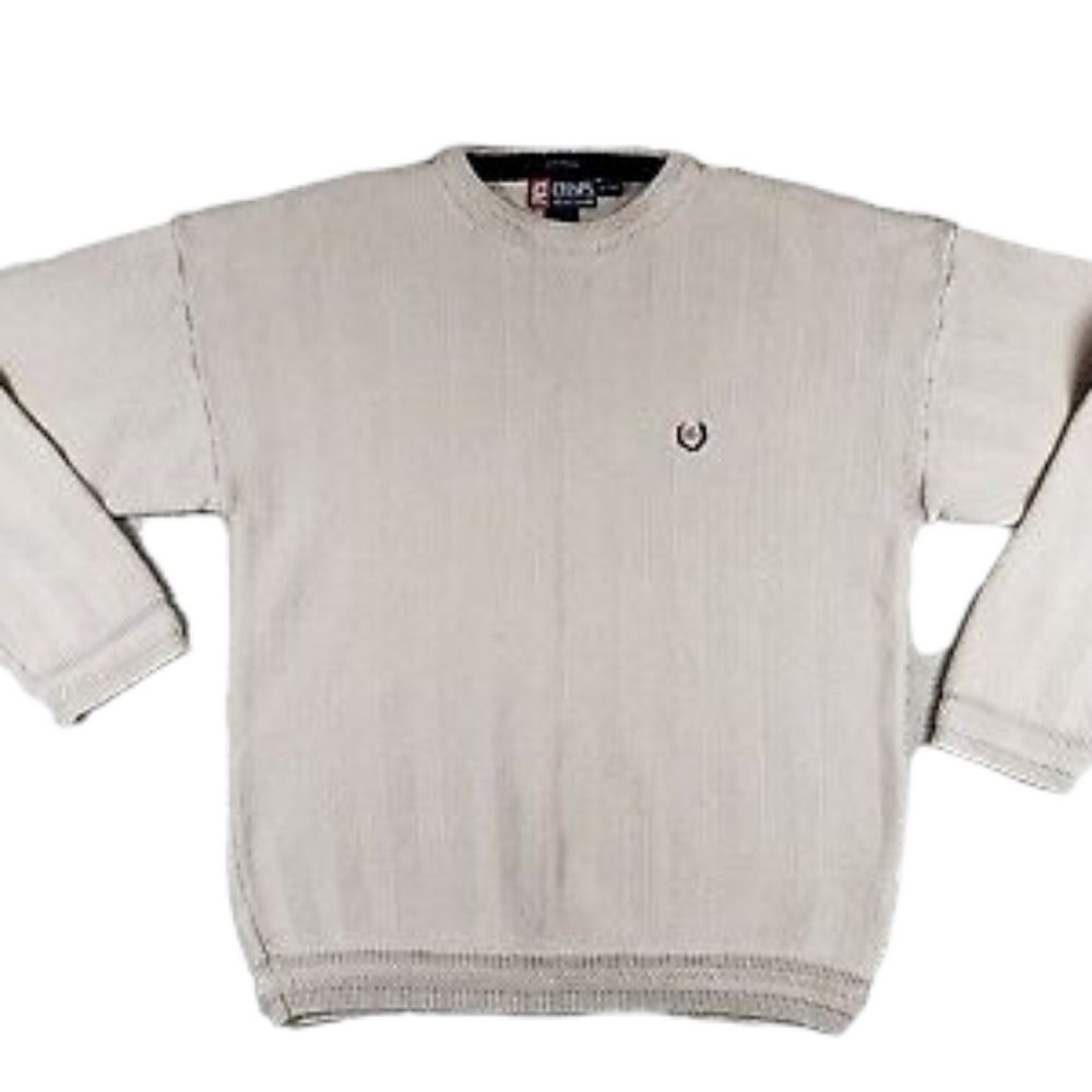 CHAPS RALPH LAUREN herringbone knit long sleeve sweater XL